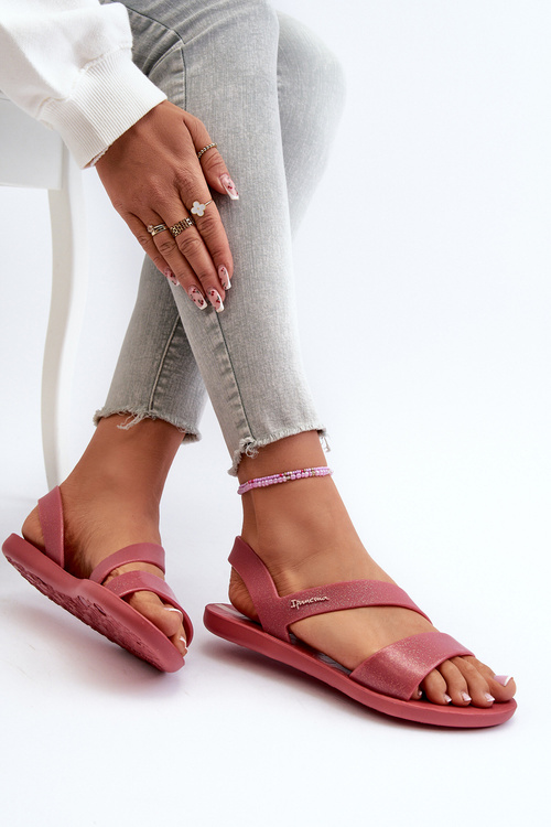 Dámské sandály s brokátem 82429 Ipanema Vibe Sandal Fem Růžové