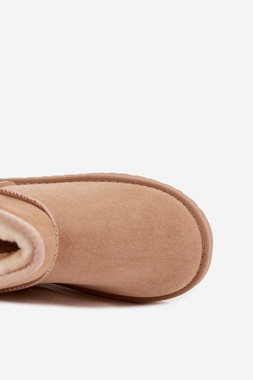 Detské mládežnícke snehule s teplou podšívkou béžové Mireya