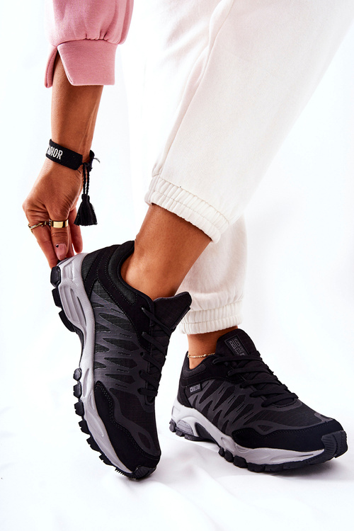 Pamäťová pena veľká hviezda GG274501 čierne športové topánky