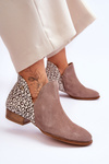 Kožené topánky Maciejka s škvrnami 04091-55 Dark Béžová