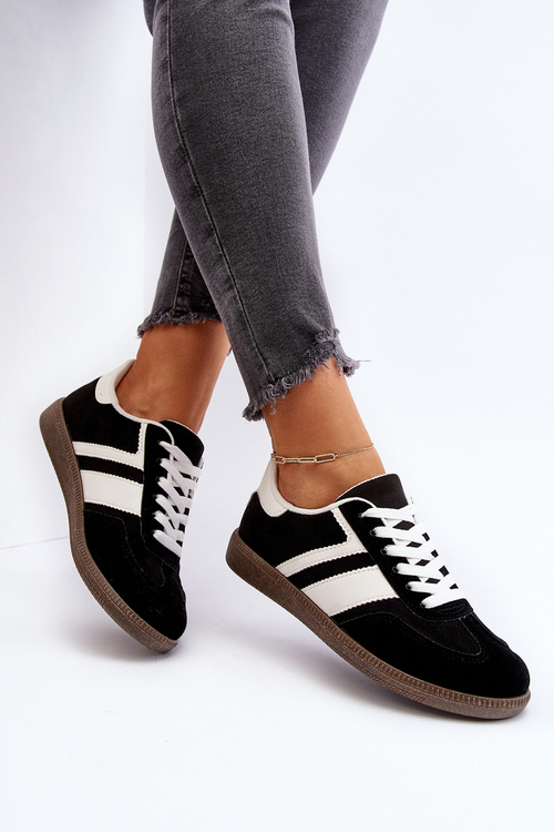 Dámske nízke tenisky športové topánky čierne Eudiopis