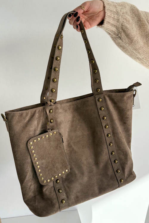 Dámská kabelka se zdobením Béžová Kynelle