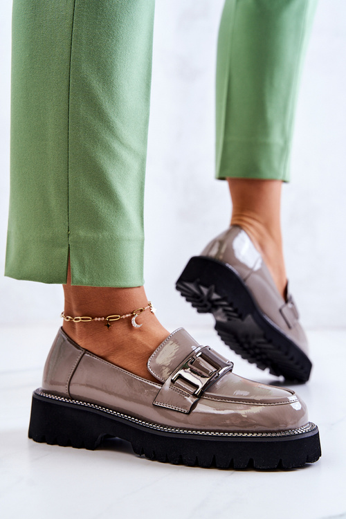 Lakované boty Šedá Corine