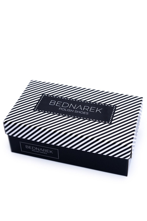 Pánske bednarek topánky elegantné kožené formálne čierne midas