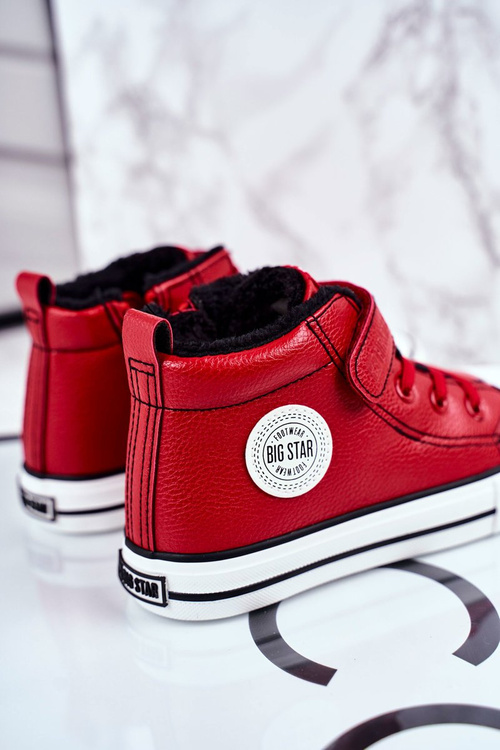 Dětské Zateplené Tenisky Big Star GG374034 Červené