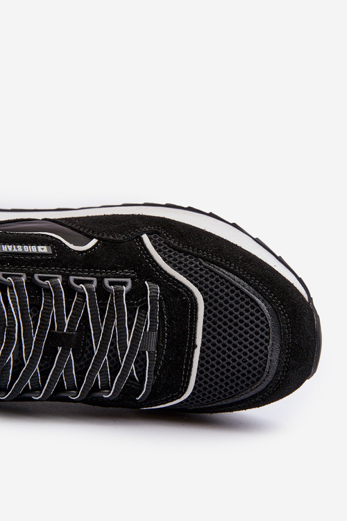 Pánske tenisky Big Star NN174321 so systémom pamäťovej peny Čierne