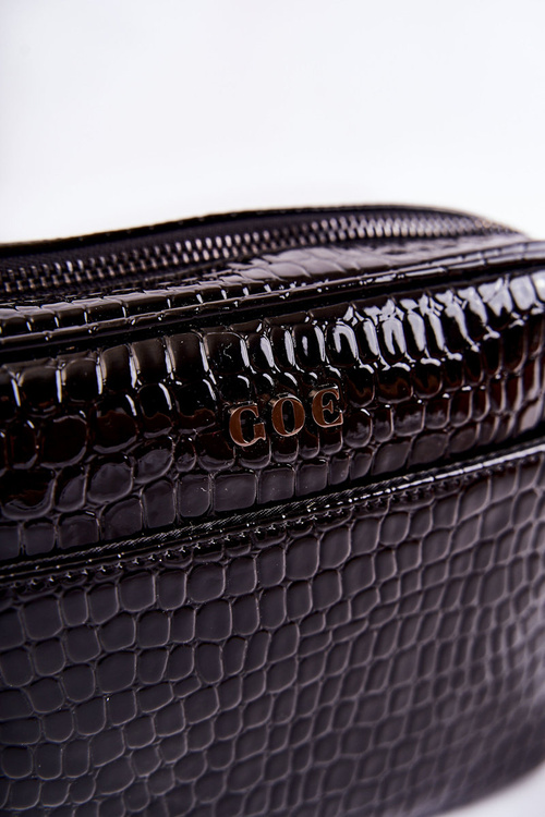 Lakovaná taška Messenger GOE ZNJ022 Černá