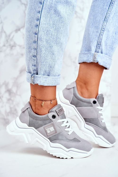 Dámske športové topánky tenisky Big Star GG274211 Gray
