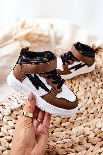 Dětské Vysoké Zateplené Boty Bile-Hněde Bartnie