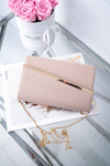 Dámska ružová večerná kabelka