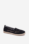 Krajkové Espadrilky Dámské Černé Adelira
