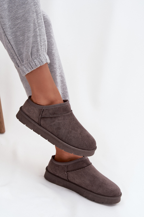 Dámské sněhule s teplou podšívkou tmavě šedé Serenne