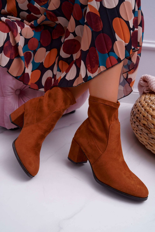 Dámské Kotníkové Boty Na Podpatku Sergio Leone Slip-on Camel LikeStar