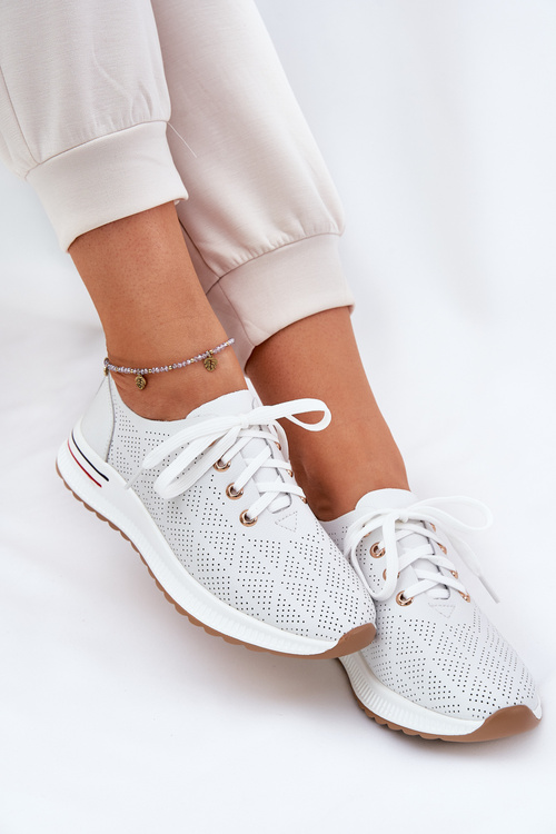 Kožené Lehká Polobotky Dámské Artiker 54C1758 Bílé