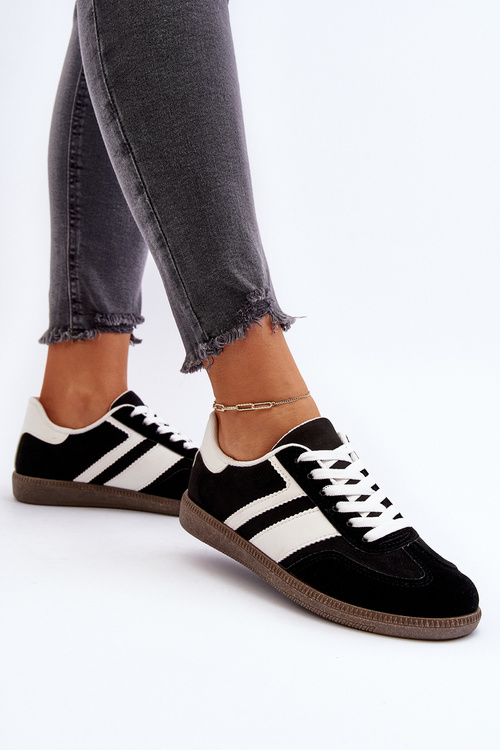 Dámske nízke tenisky športové topánky čierne Eudiopis