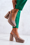 Maciejka Suede Pumps 05441-10 béžová