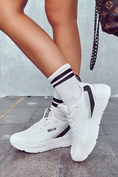 Módní tenisky Sportovní obuv Big Star JJ274596 Bílá