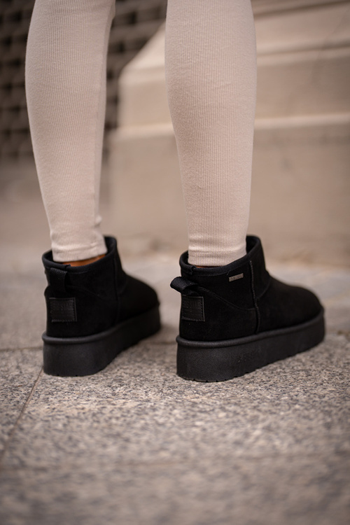 Nízke Snehové Topánky Na Platforme Big Star OO274A099 Čierne