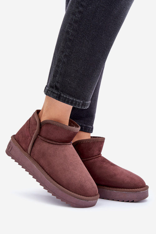 Snehule Na Platforme Dámske D.Franklin DFSH370010 Čokoládové