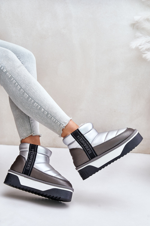 Nízké Sněhové Boty Na Tlusté Podešvi D.Franklin DFSH371010 Stříbrné