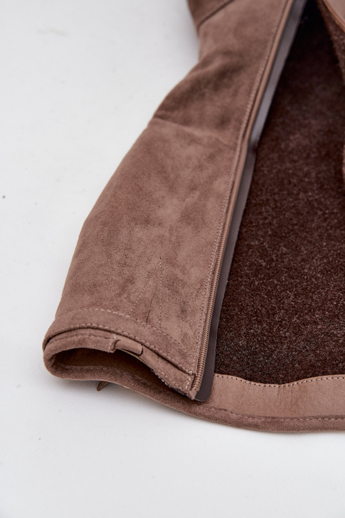 Kozaki před koleno eko semiš na sloupku Vinceza 58332 tmavě béžové