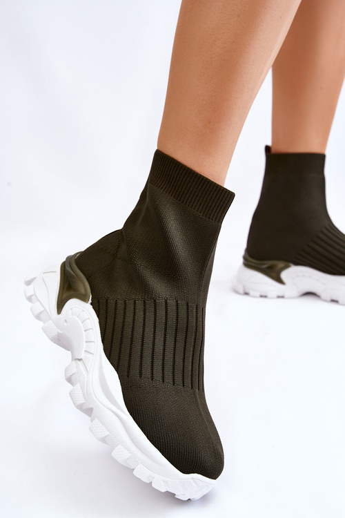 Dámské tenisky s vysokými ponožkami Zelená Jovie