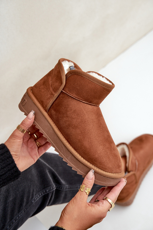 Dámske Snehové Topánky Na Platforme D.Franklin DFSH370010 Hnedé