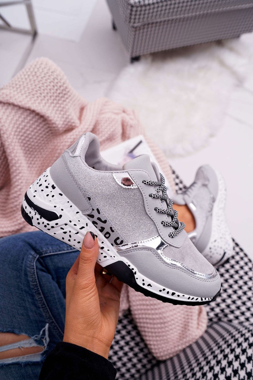 Dámská Sportovní Obuv se silnou Podrážkou šedé Nokien