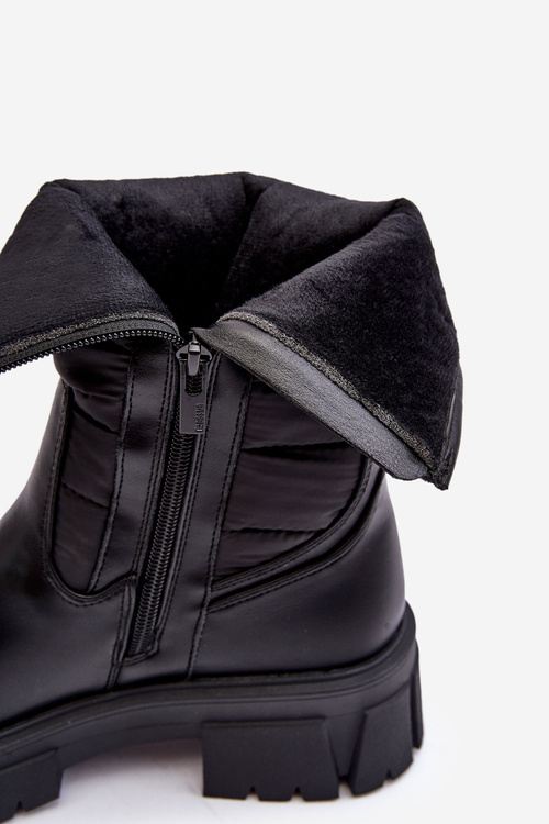 Šnekové Boty Oceněné Na Zip Černé Big Star MM274068