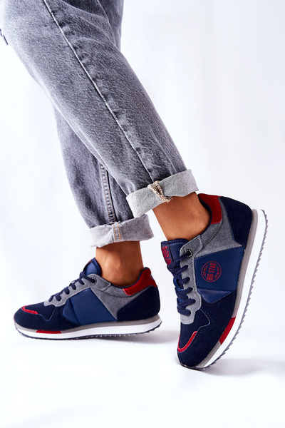 Veľká hviezda GG274A055 Navy-červené športové topánky