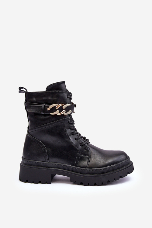 Kožené topánky pracovníci s dekoratívnym pásom čiernou enilou