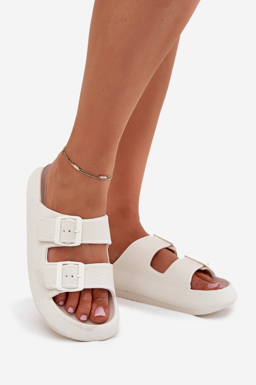 Dámske Penové Šľapky S Prackami Vinceza 76056 Biele