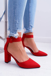 Dámske pumpy na červenom domine Spitz Pilier