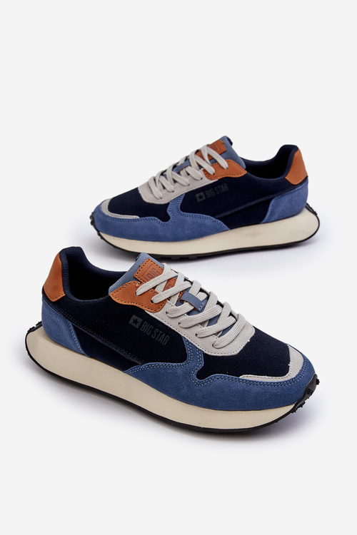 Pánské tenisky s paměťovou pěnou Memory Foam System Big Star NN174356 tmavě modré