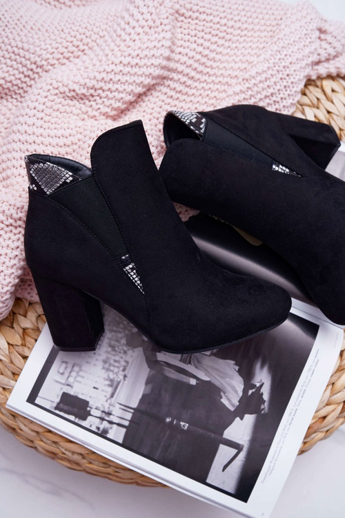 Dámske topánky na čiernom Jlow Suede Post