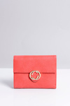 Mały Damski Czerwony Portfel Portmonetka