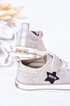 Dětské Tenisky Se Suchým Zipem BIG STAR HH374025 Stříbrné