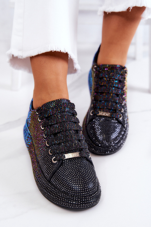 Tenisky športové topánky kamienky goe jj2n4050 čierna