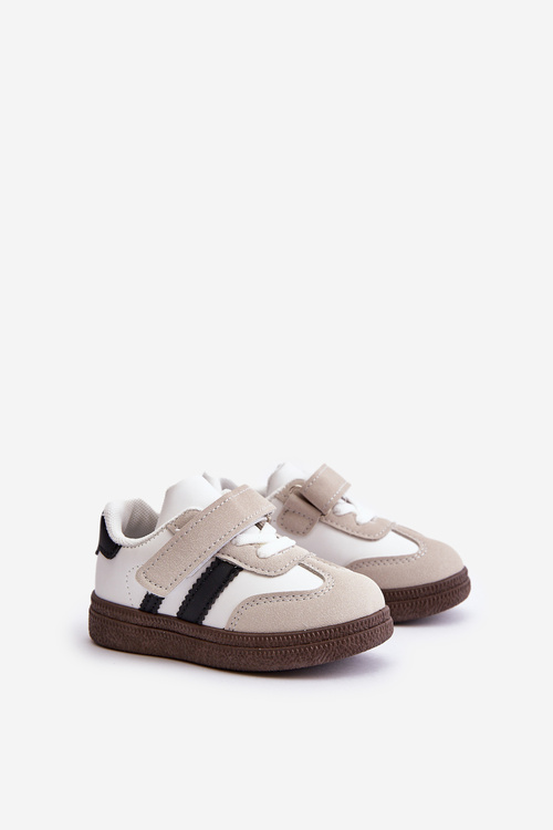 Dětské tenisky na suchý zip bílé Tromella