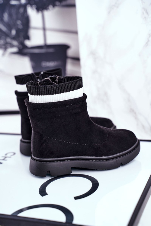 Dětské Boty Zateplené Černé Pinko