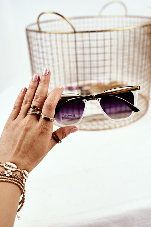 Golden Prius PR-V07 Slnečné okuliare hnedý biely gradient