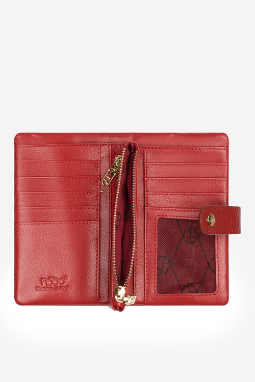 Dámská Malá Peněženka Z Přírodní Kůže Nobo NPUR-LR110-C005 Červená