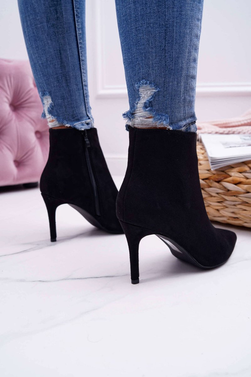 Dámské Kotníkové Boty Na Podpatku Famaq