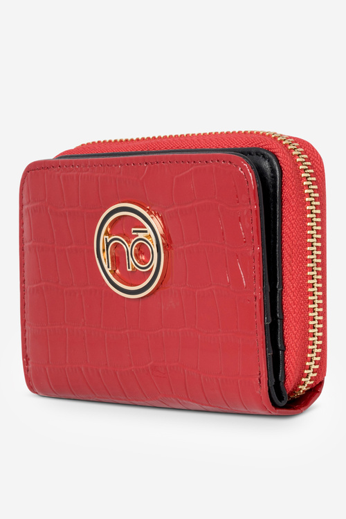 Dámská peněženka z přírodní kůže s zvířecím vzorem malý Nobo NPUR-LR0020-C005 Červený