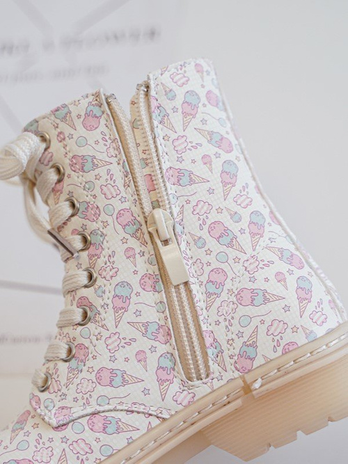 Dětské zateplené botky na zip Bežové Dolida