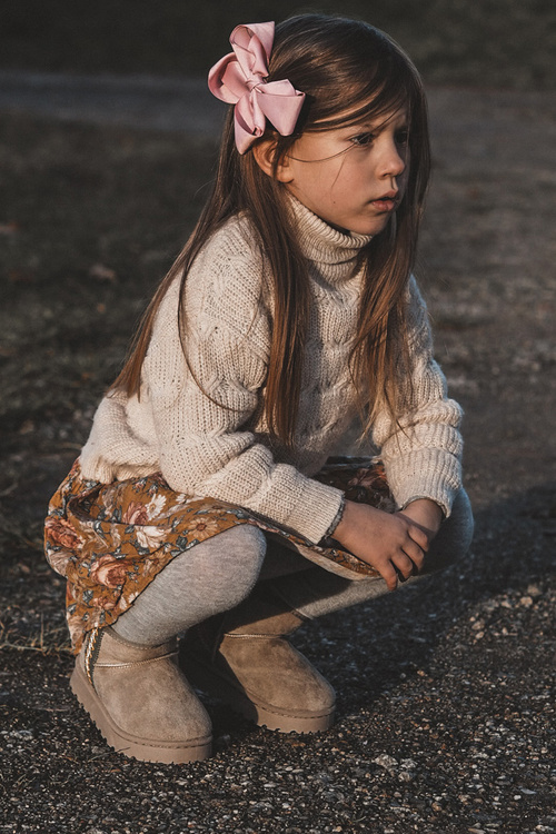 Dětské zateplené sněhule Zelené Leonora