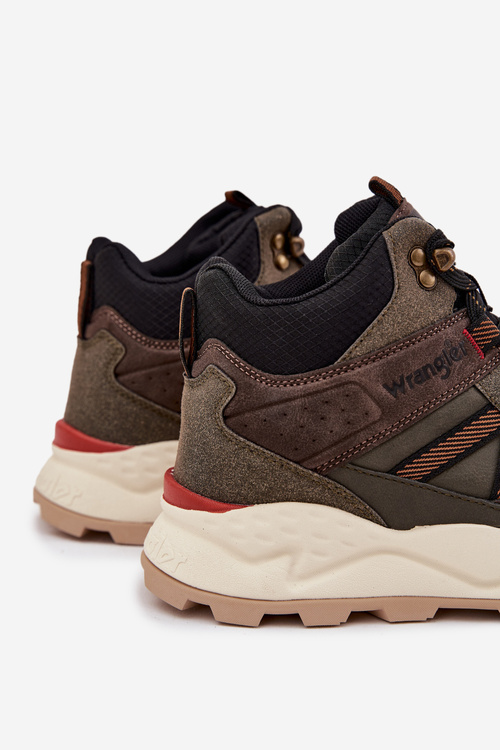 Pánske trekingové topánky WRANGLER WEST MEN MID 20253027 Tmavozelená