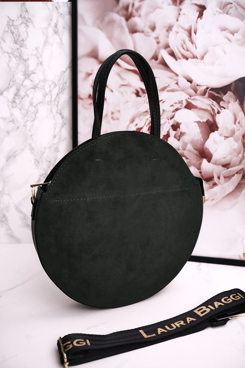 Kulatá Kabelka S Odnímatelným Popruhem LAURA BIAGGI Láhev Zelená