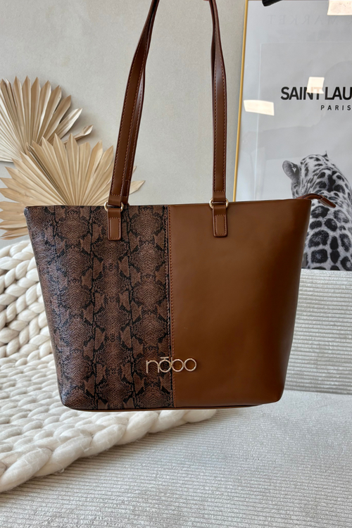 Kabelka Shopper Zvířecí Vzor NOBO BAG5740-M17 Hnědá