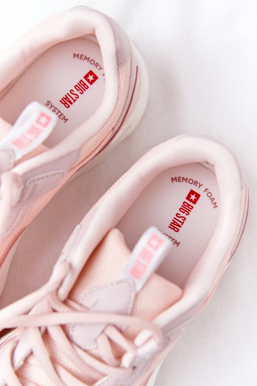 Dámské Tenisky Memory Foam Big Star HH274811 Růžové